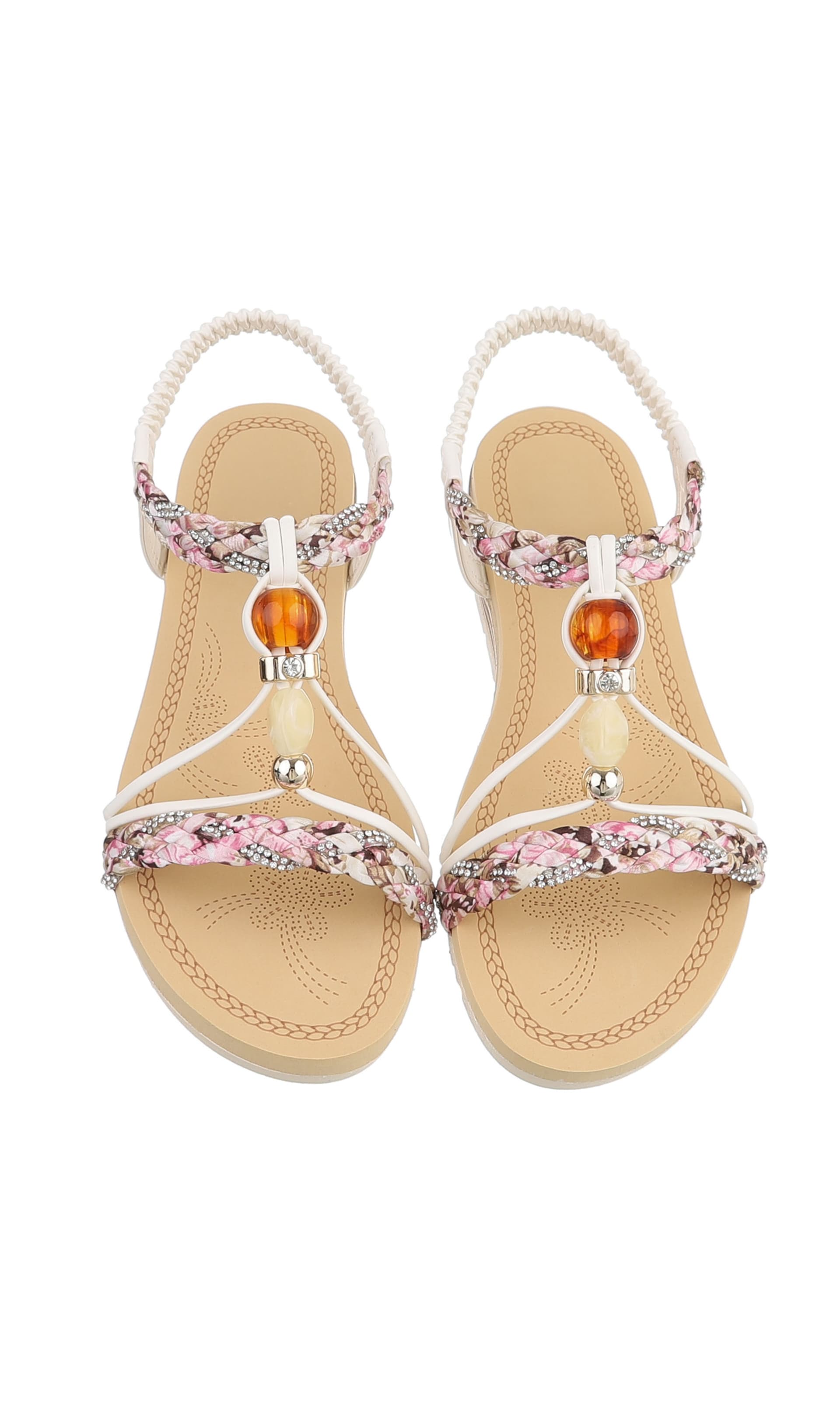 Ital-Design Strap Sandals in White