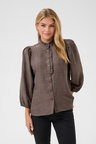 Kaffe Bluse 'Ellen' in Braun: Vorderseite