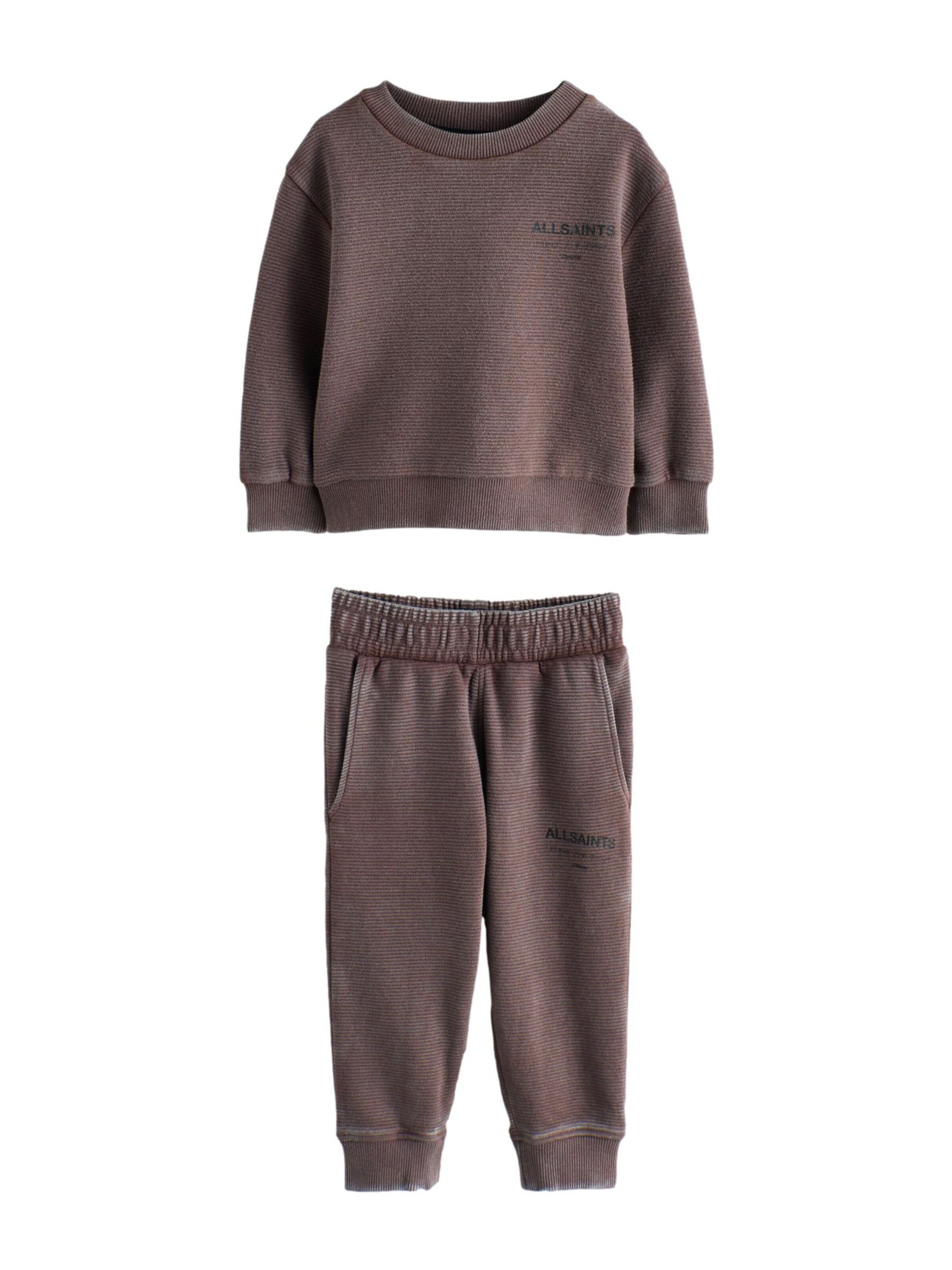 Tuta da jogging di smALLSAINTS in marrone: frontale