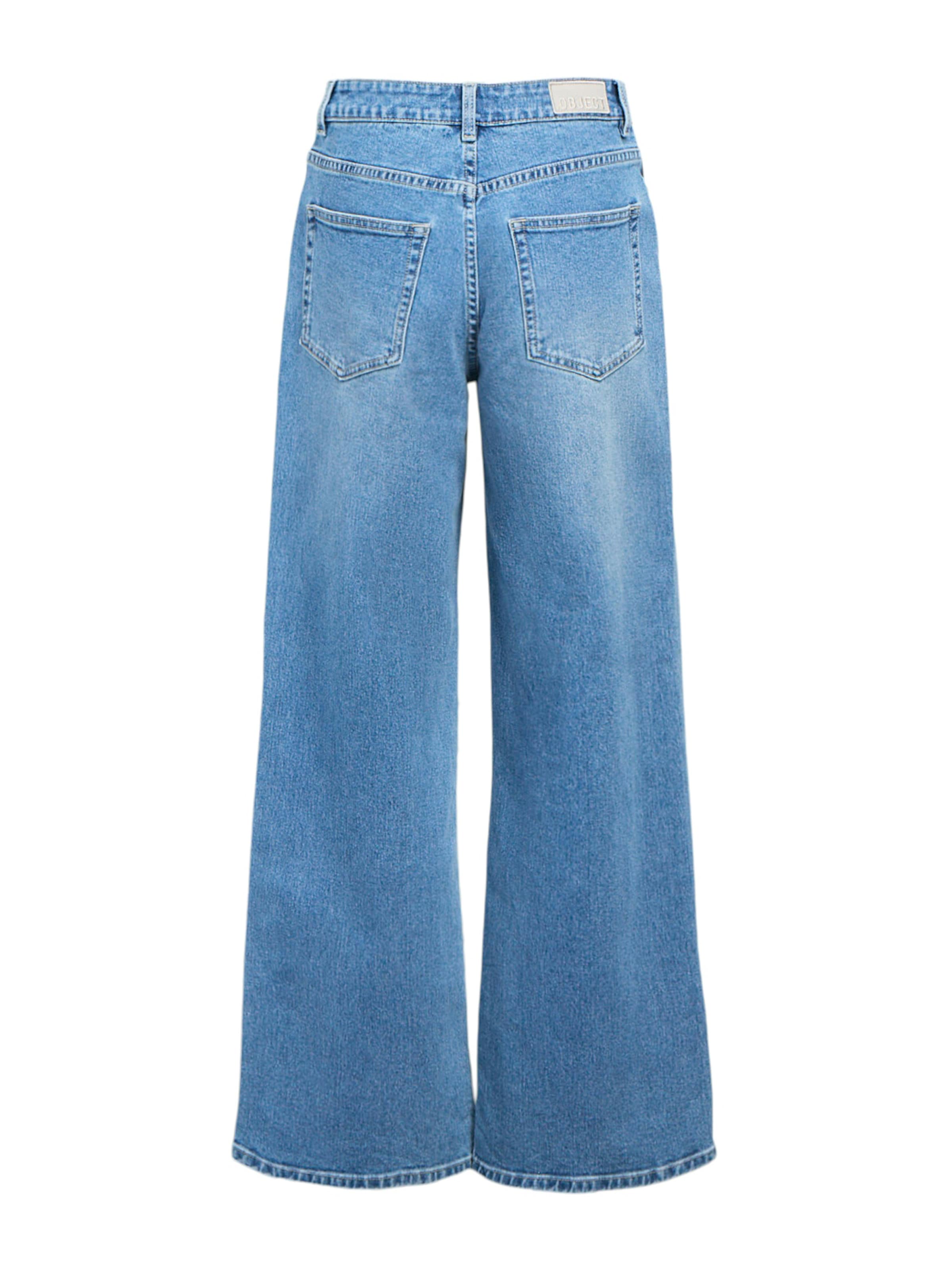 OBJECT Wide leg Jeans 'OBJRio Mae' in Blue