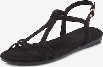 juoda VIVANCE Basutės su dirželiais: priekis