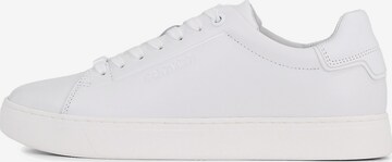 Baskets basses Calvin Klein en blanc : devant