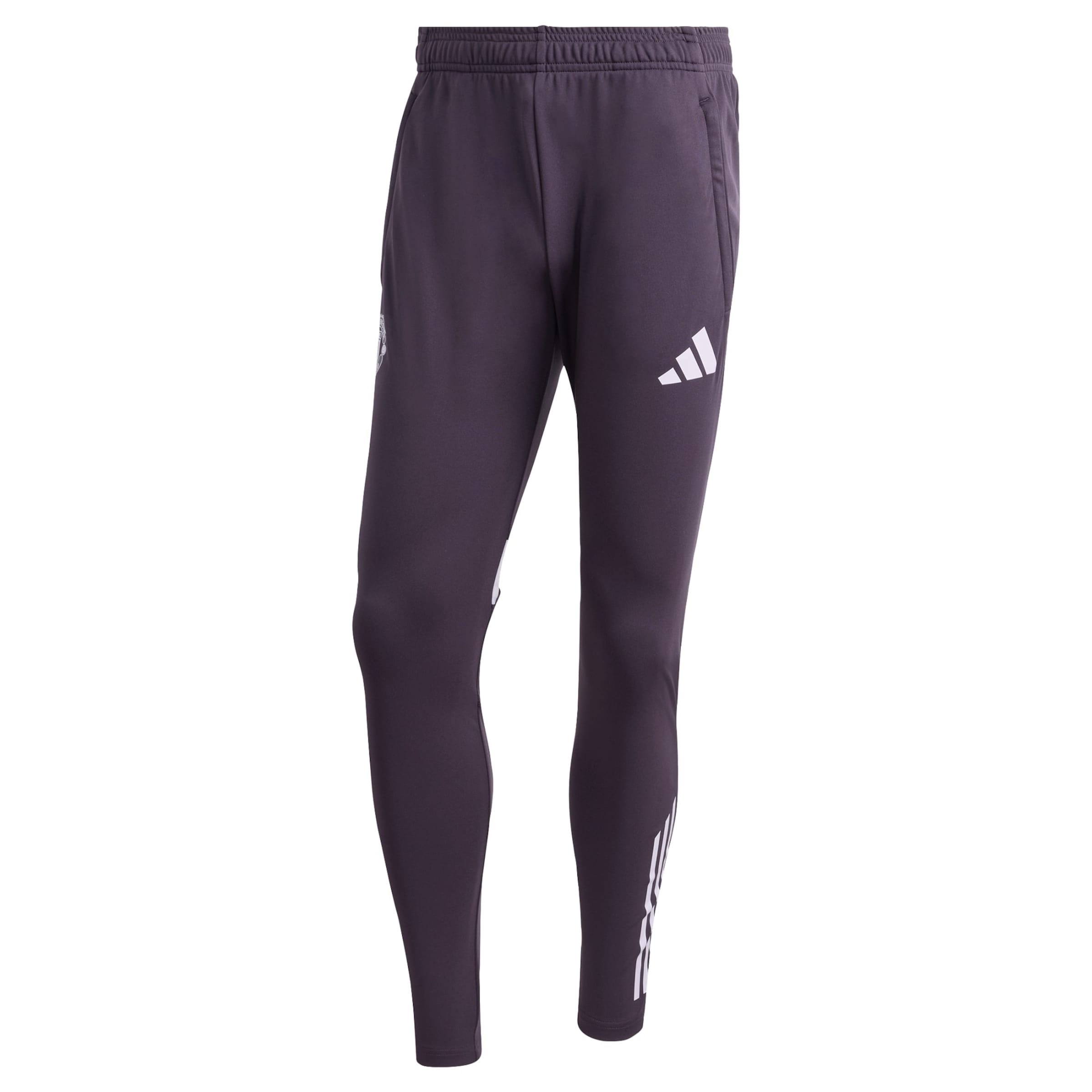 Coupe slim Pantalon de sport 'Manchester United Tiro 25 Competition' ADIDAS PERFORMANCE en violet : devant