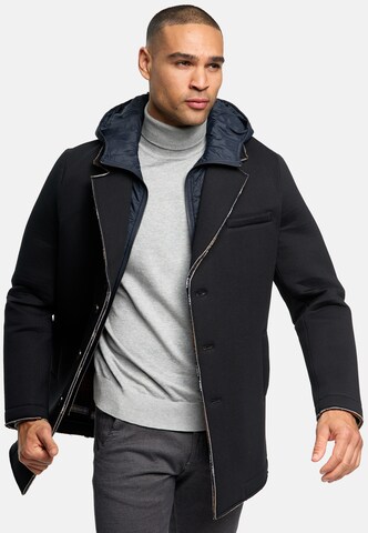 INDICODE JEANS Between-Seasons Coat ' Apostolos ' in Black