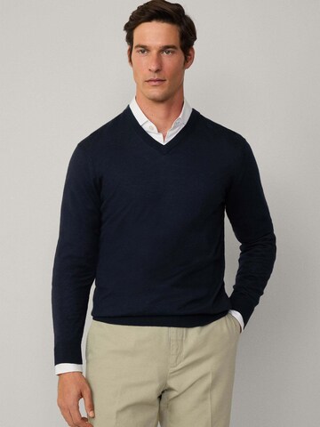 Hackett London Pullover in Blau: Vorderseite
