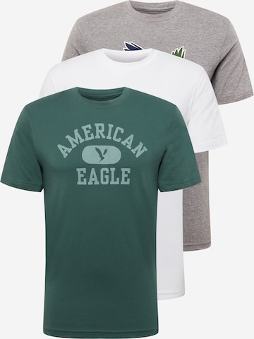 American Eagle T-Shirt 'HEATHERS' in Grau: predná strana
