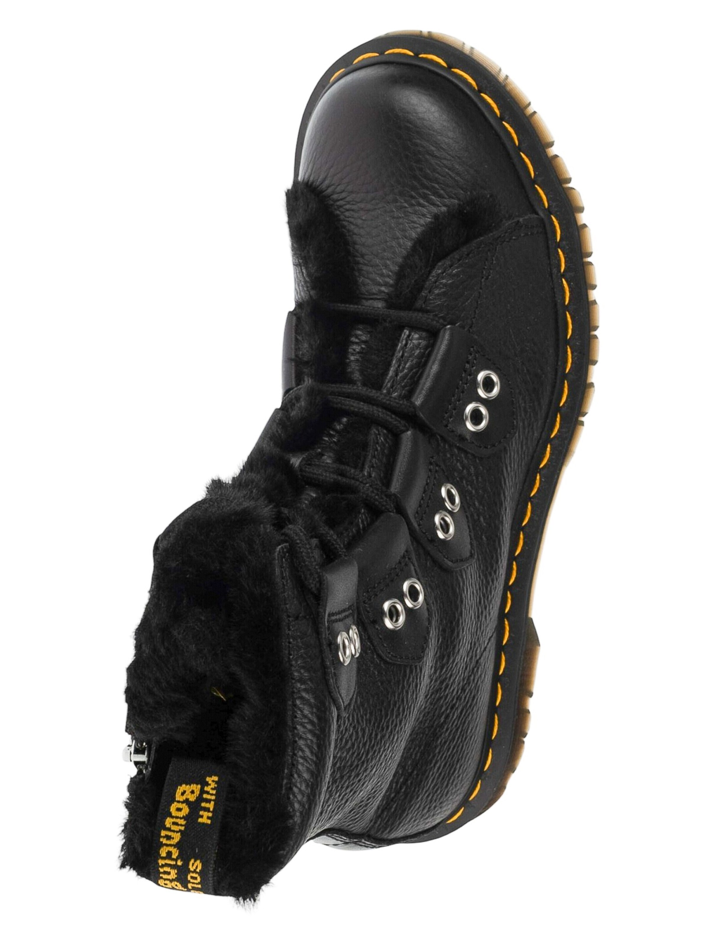 Dr. Martens Ankle boots '1460 Lace To Toe Fur Lined' in Black