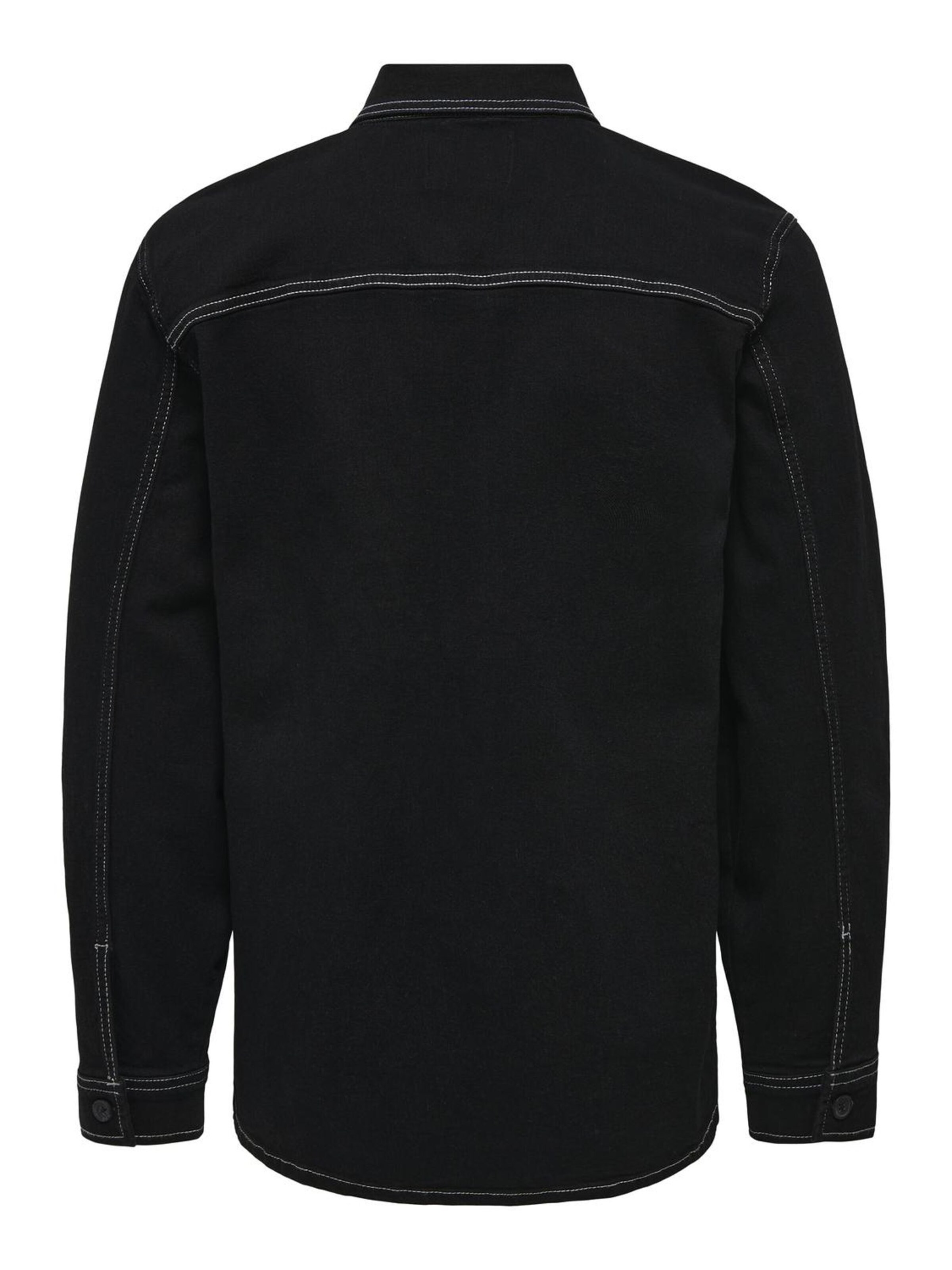 Only & Sons Regular fit Button Up Shirt 'DAGO' in Black