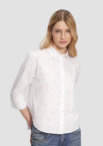 Camicia da donna di QS in bianco: frontale