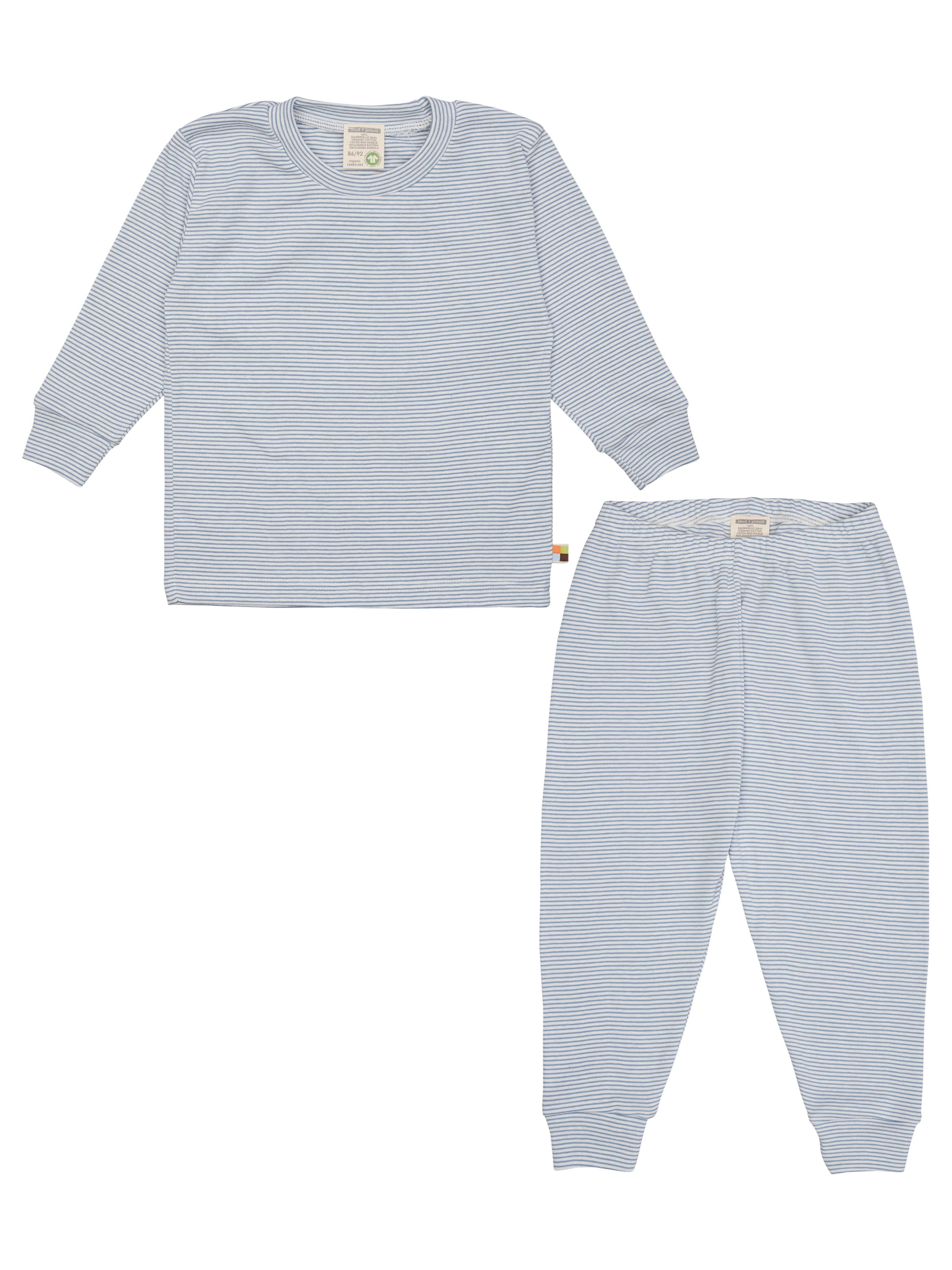 loud + proud Pajamas in Blue: front