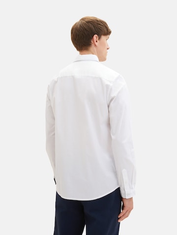 TOM TAILOR - Regular Fit Camisa em branco