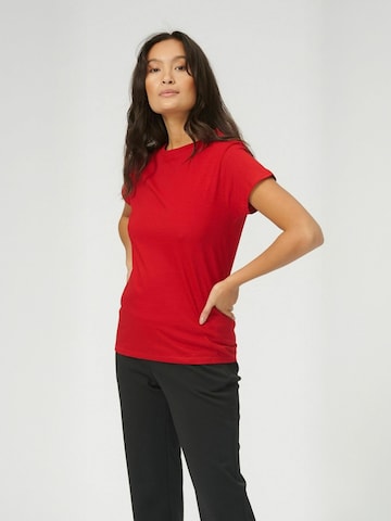 TEESHOPPEN - Top ' Basic ' em vermelho: frente