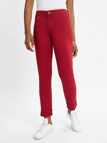 MAC Slimfit Hose in Rot: Vorderseite