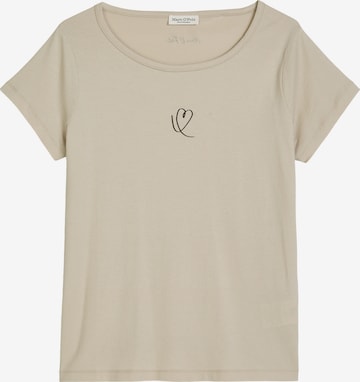 T-shirt Marc O'Polo en beige : devant