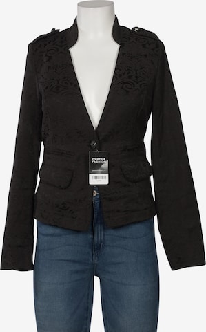 Cream Blazer M in Schwarz: Vorderseite