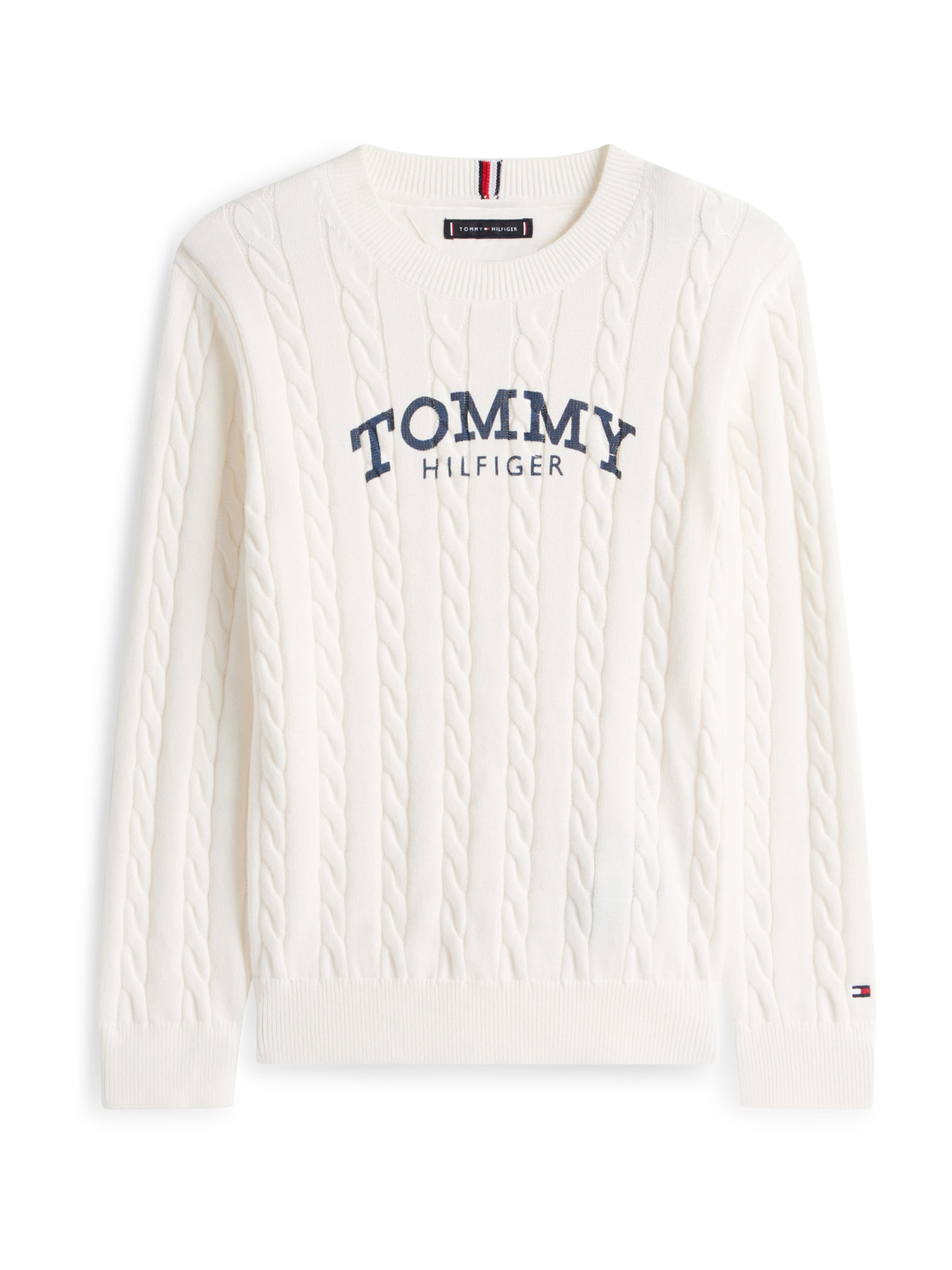 Pull-over TOMMY HILFIGER en blanc : devant