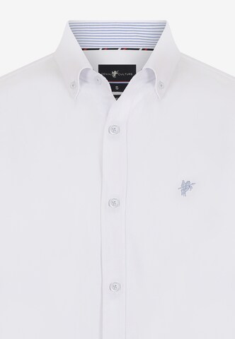 DENIM CULTURE Regular fit Button Up Shirt 'Henri' in White