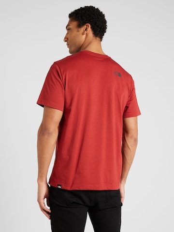 THE NORTH FACE T-shirt 'SIMPLE DOME' i röd