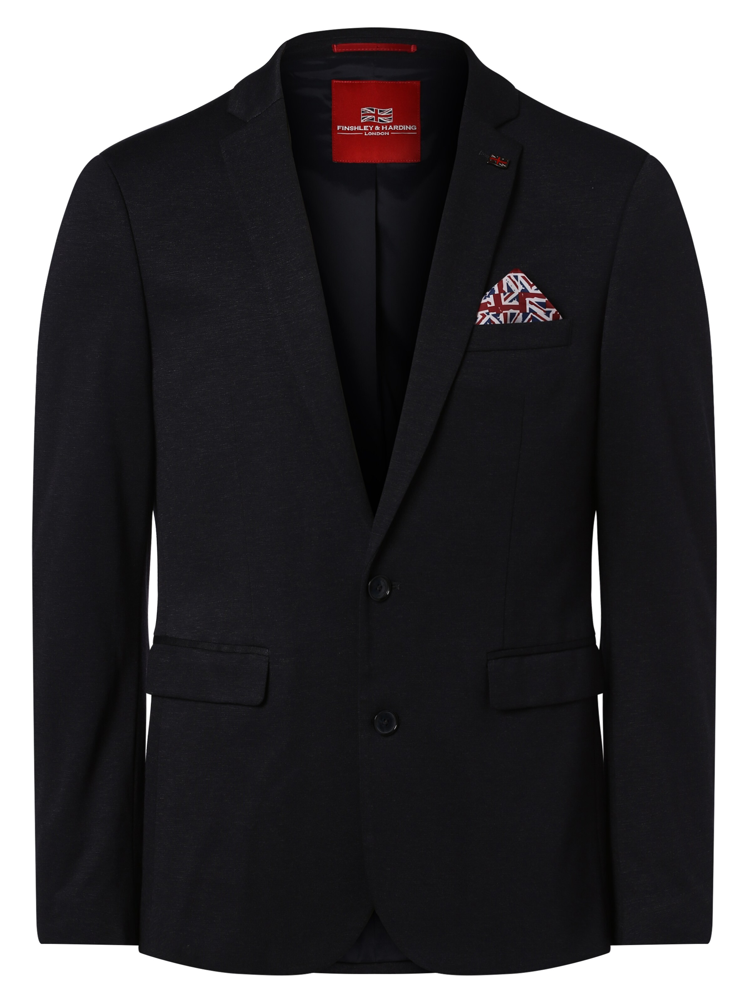 Finshley & Harding London Slim fit Colbert 'Brixdon' in Blauw: voorkant