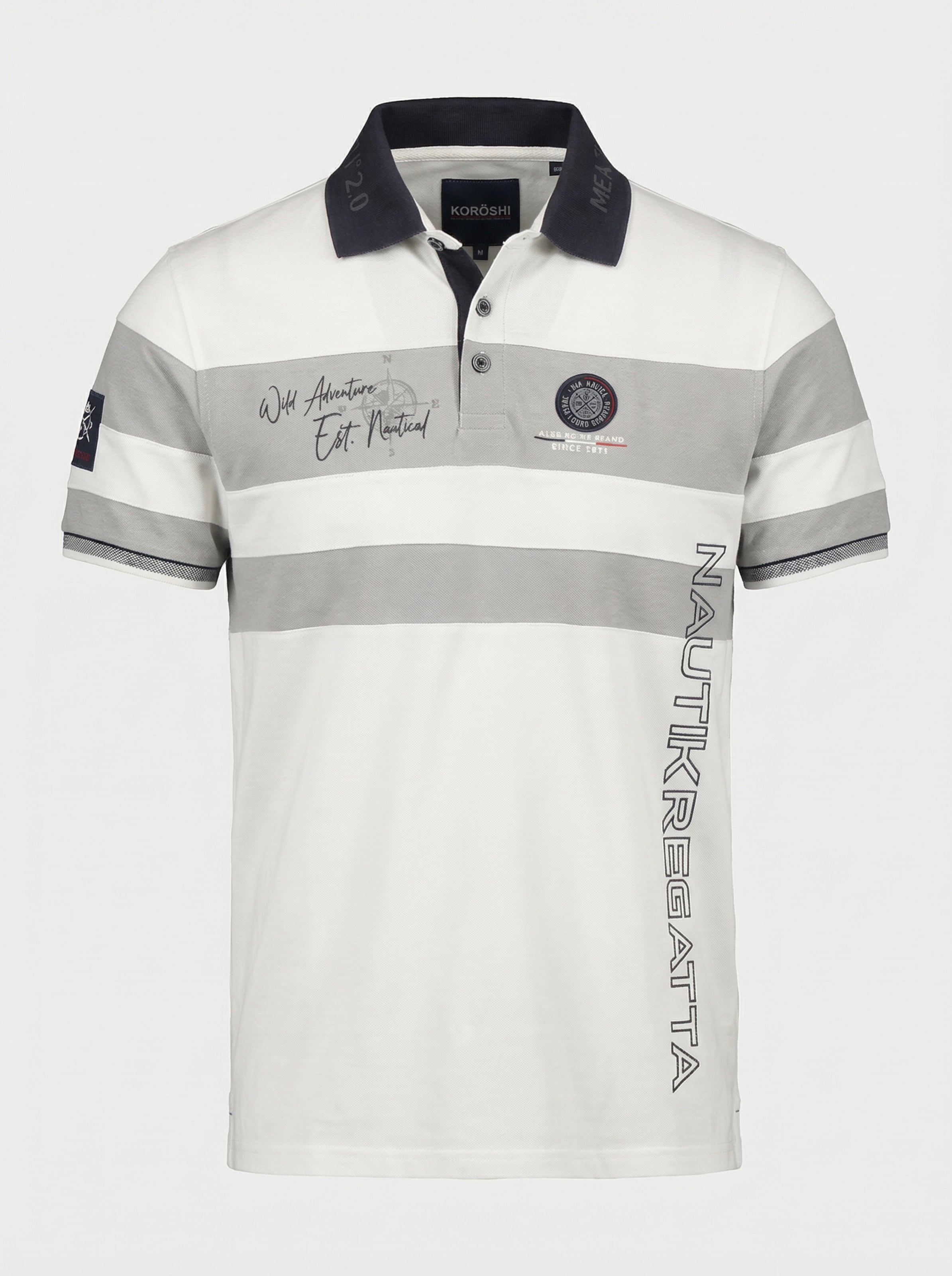 KOROSHI Футболка в Светло-серый / Грязно-белый, Обзор товара