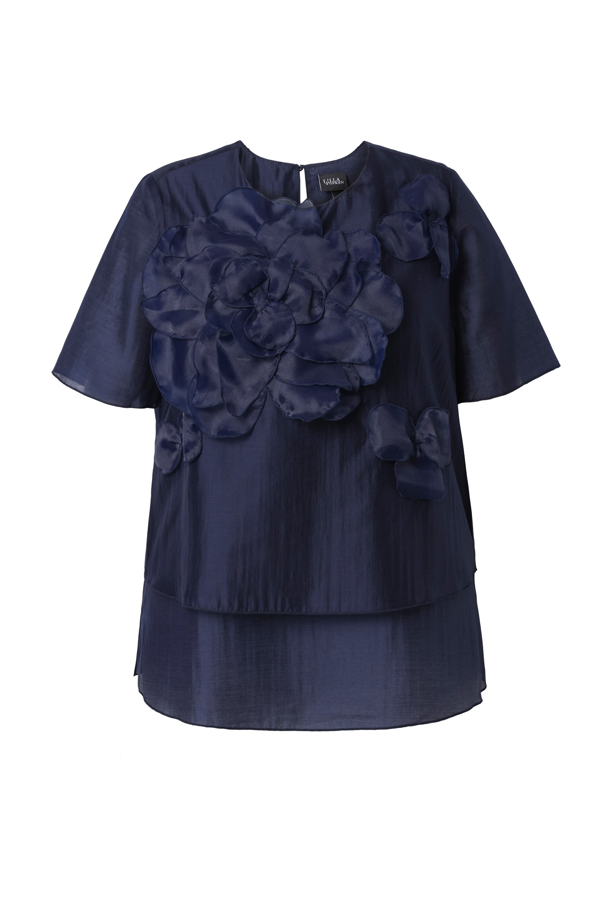 Ulla Popken Bluse in Blau: Vorderseite