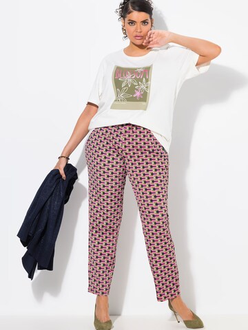 Ulla Popken Конический (Tapered) Штаны в Ярко-розовый