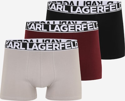 Boxer trumpikės iš Karl Lagerfeld, spalva – šviesiai pilka / tamsiai raudona / juoda, Prekių apžvalga