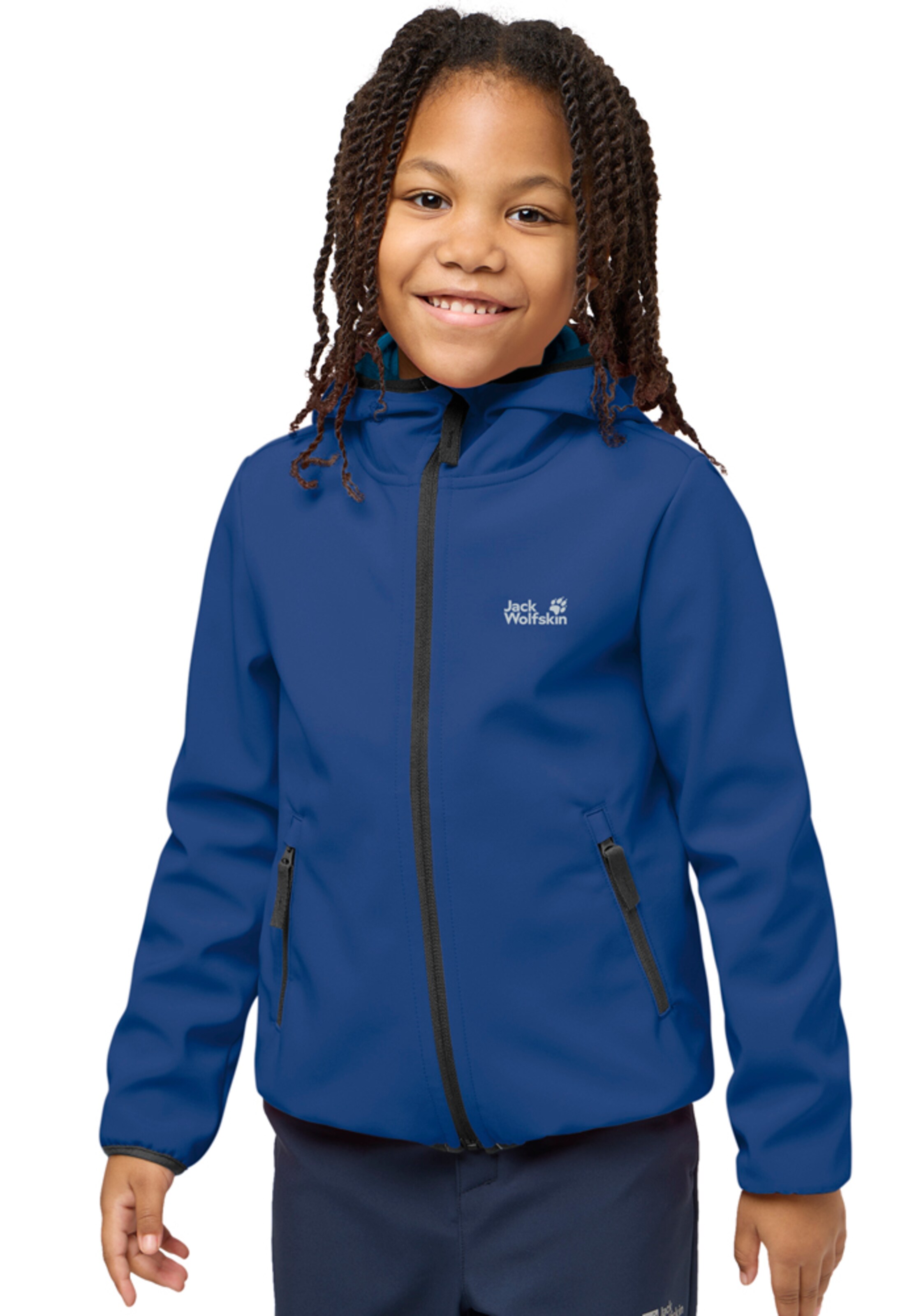 JACK WOLFSKIN Outdoor jacket in Blue: front