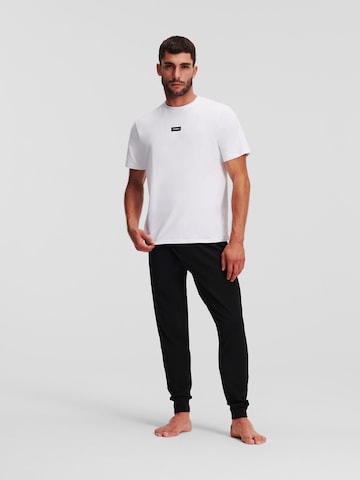 Karl Lagerfeld Pyjamas lång 'Kameo' i svart: framsida