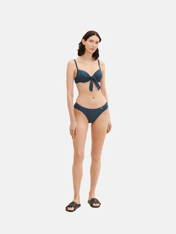 TOM TAILOR Push-up Bikinitop in Blau