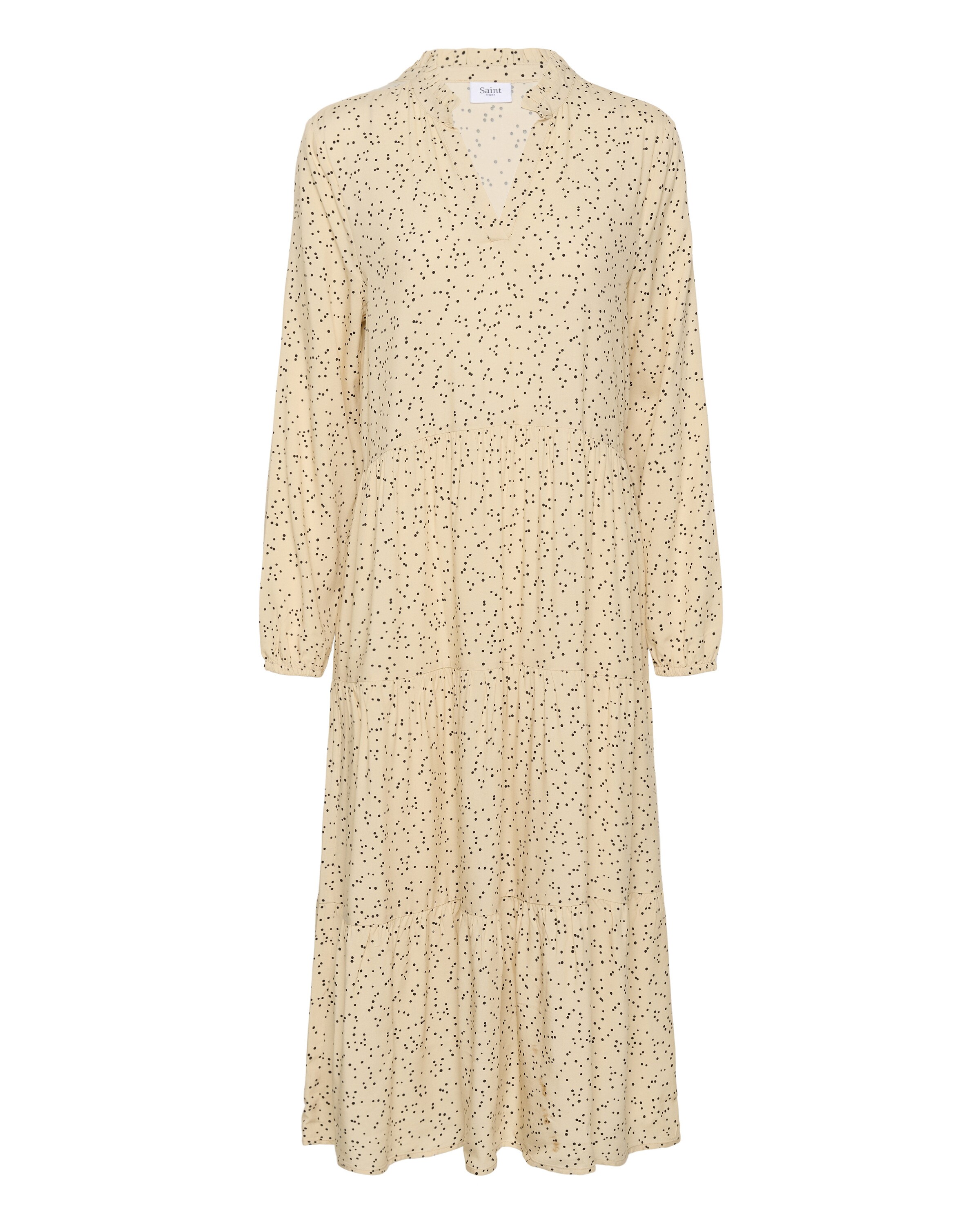 SAINT TROPEZ Jurk 'Eda' in de kleur Sand, Productweergave