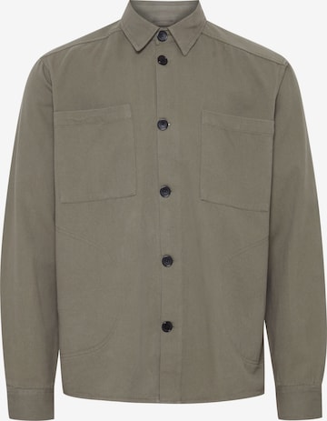 Coupe regular Chemise !Solid en vert : devant