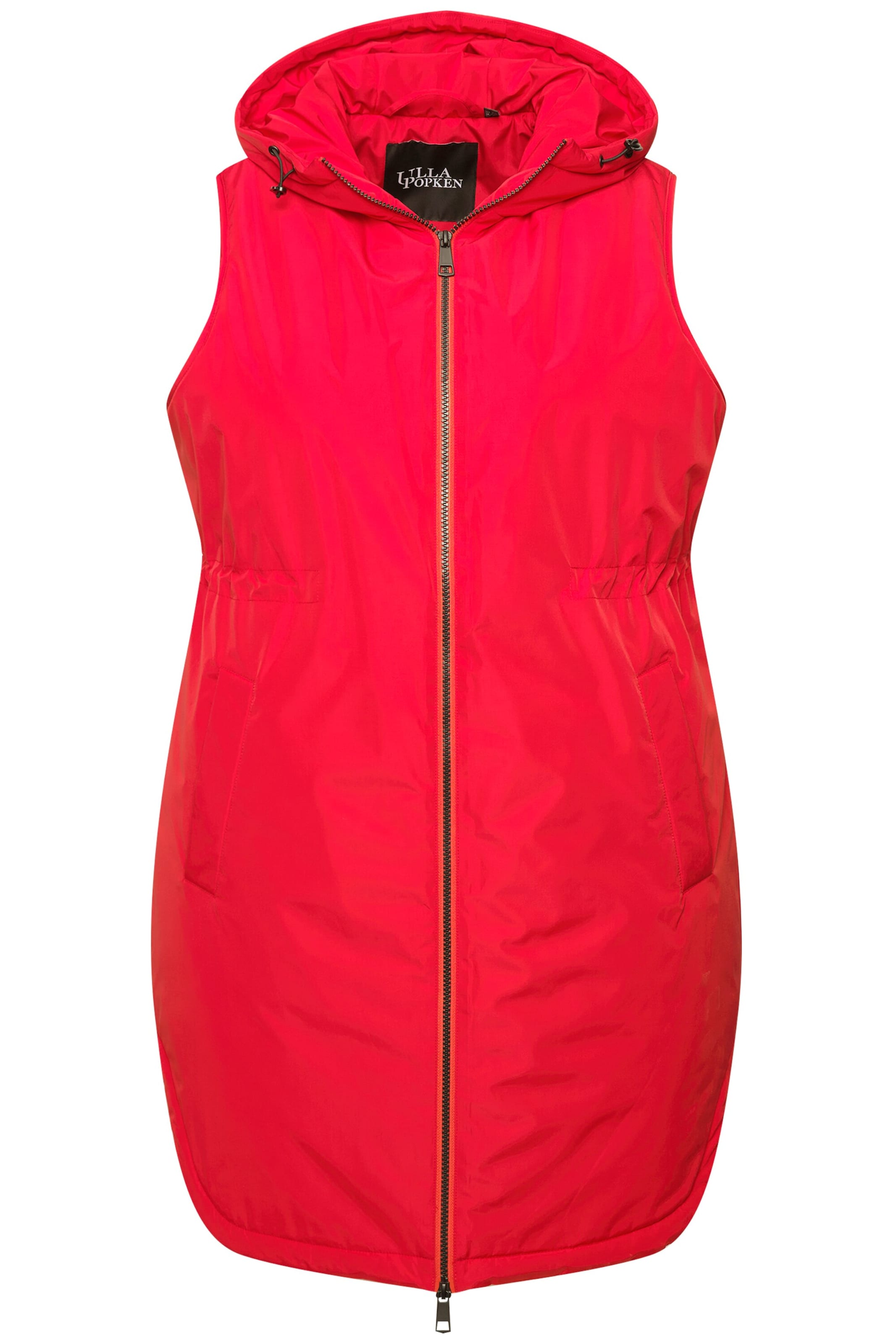 Ulla Popken Bodywarmer in Rood: voorkant