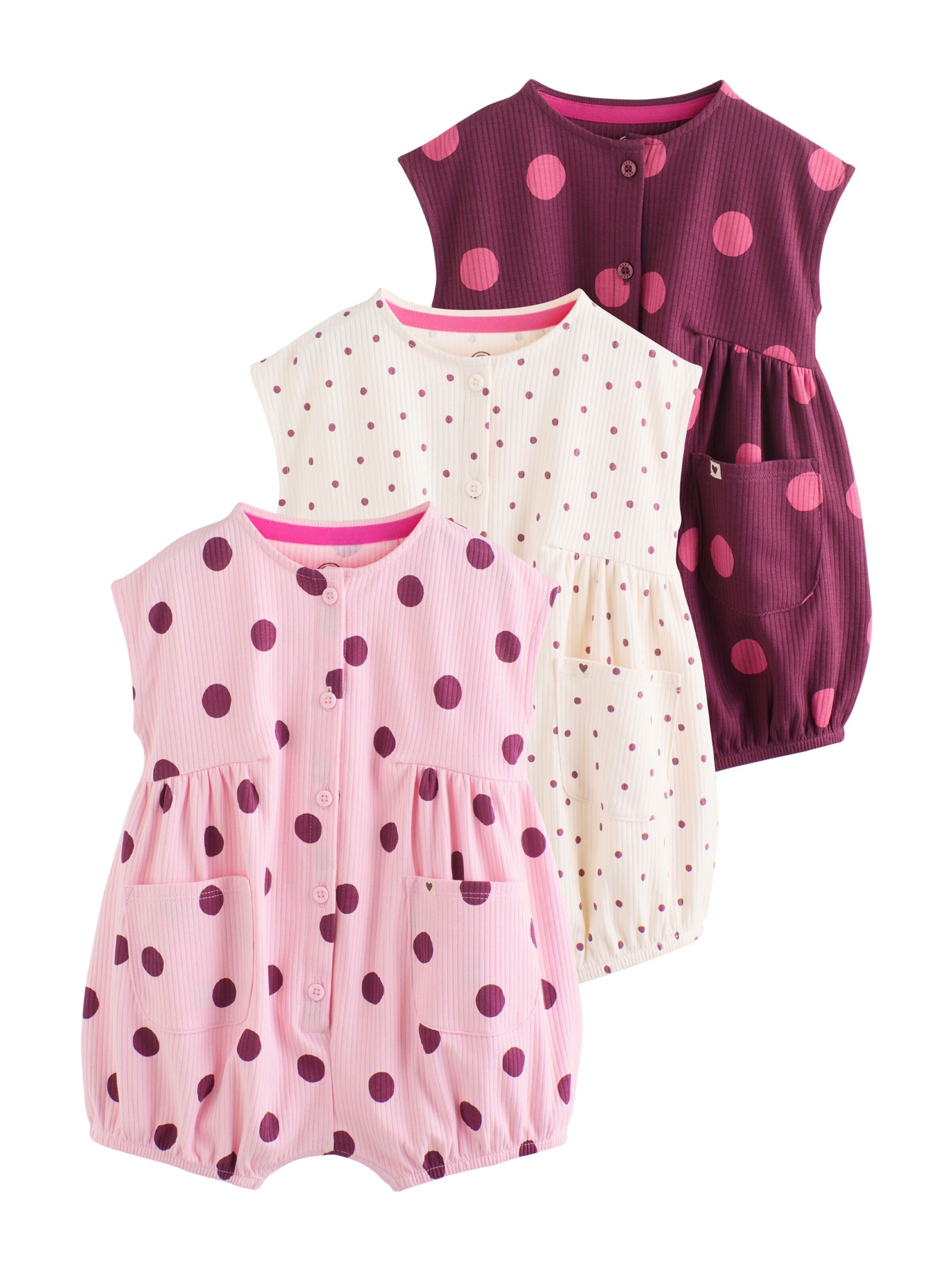 Next Dungarees in Beige: front