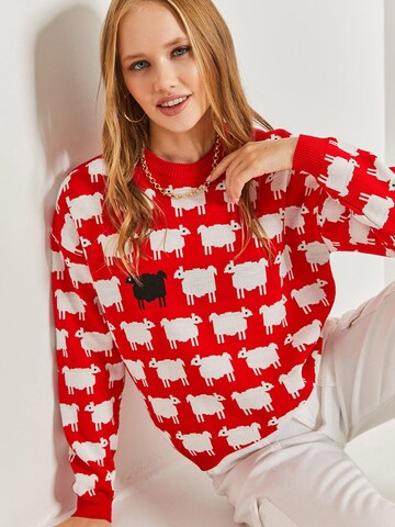 Bianco Lucci Trui in Rood: voorkant