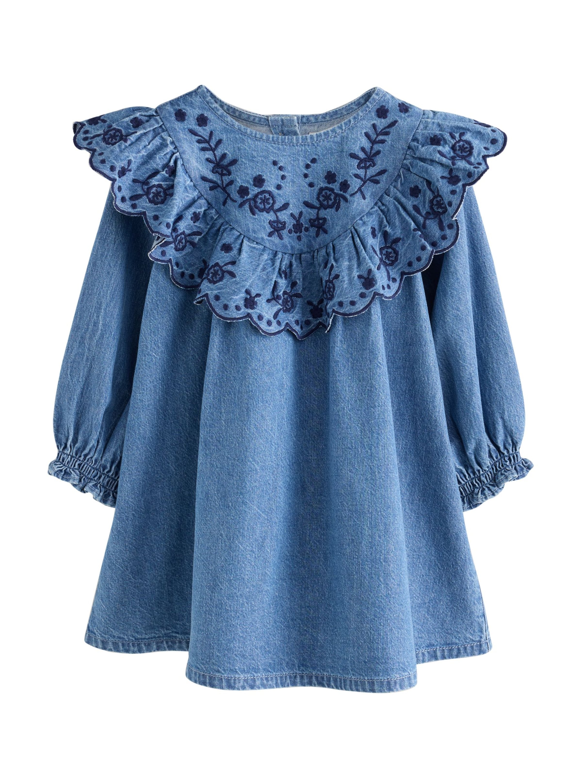 Next - Vestido en azul: frente