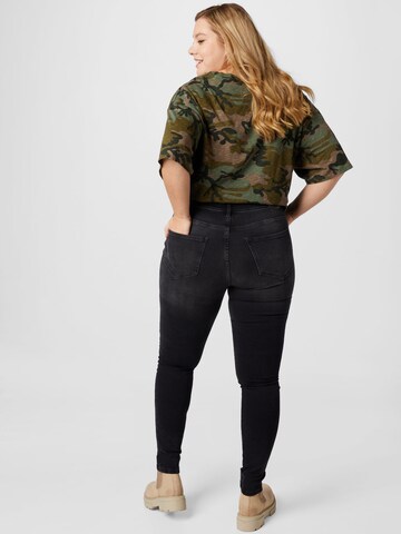 ONLY Carmakoma Skinny Jeans 'Maya' in Zwart