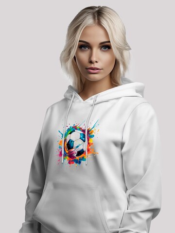 Sweat-shirt 'Bunte Fußball' F4NT4STIC en blanc