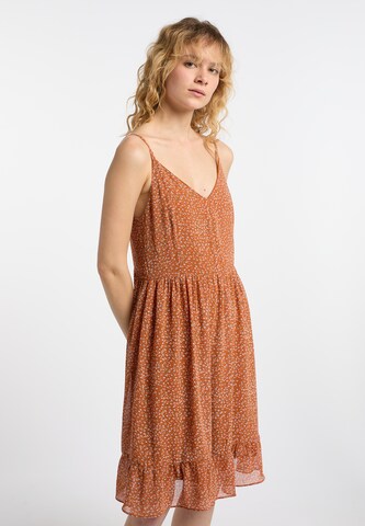 DreiMaster Vintage Summer Dress in Orange: front