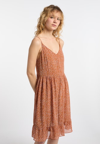 oranžinė DreiMaster Vintage Vasarinė suknelė: priekis