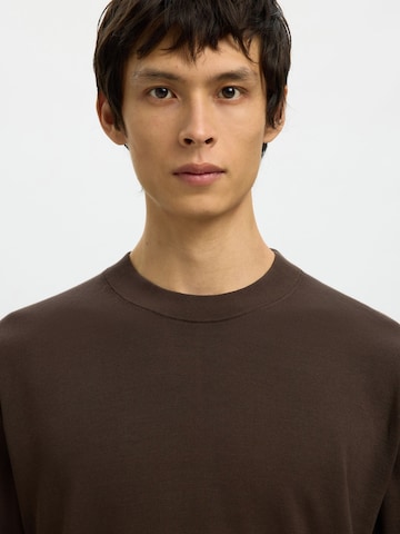 Pull-over SELECTED en marron