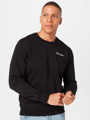 Champion Authentic Athletic Apparel Sweatshirt in Schwarz: Vorderseite