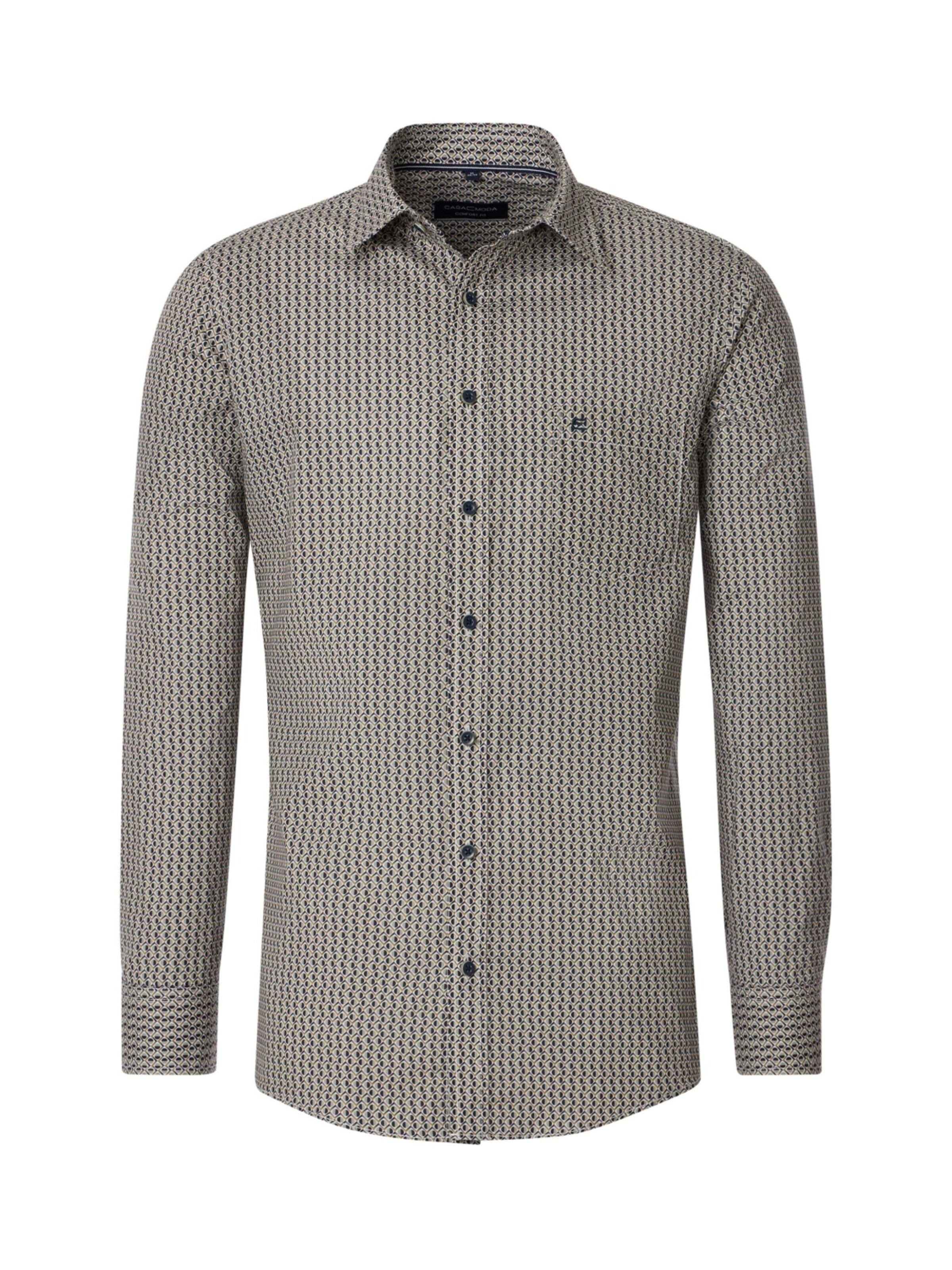 CASAMODA Comfort fit Business Shirt 'Kent Comfort Fit 300 grUEn' in Green: front