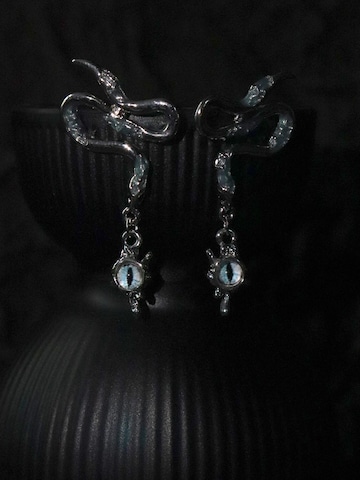 Nightini Earrings 'Gothic Punk' in Silver