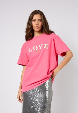 Maglietta 'Love' di OH APRIL in rosa: frontale