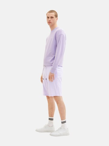 Regular Pantalon TOM TAILOR DENIM en violet