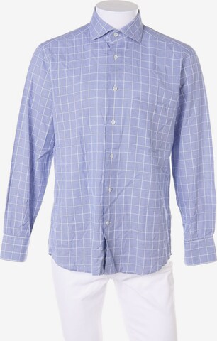 ETNEA Button Up Shirt in L in Blue: front