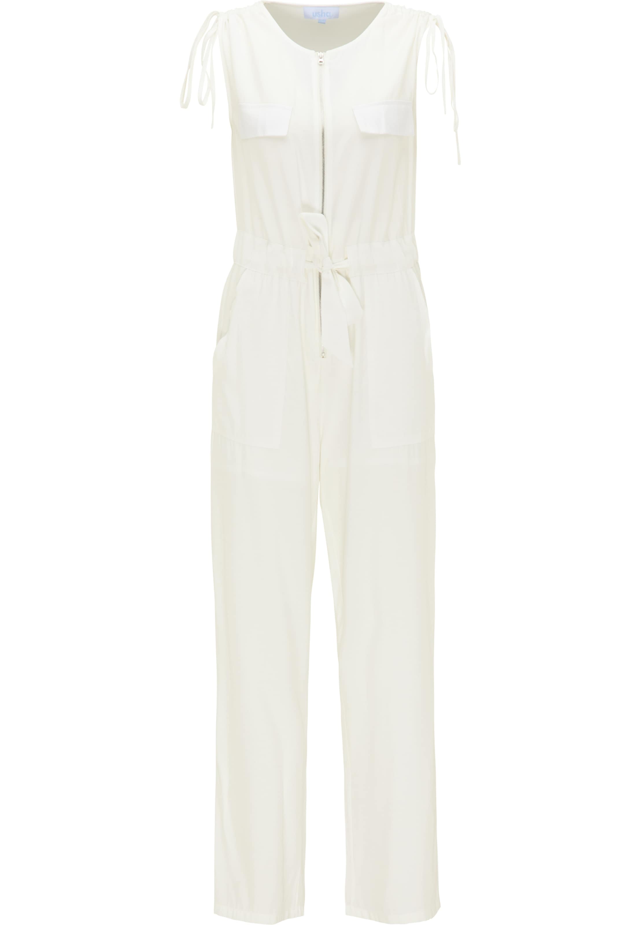 Tuta jumpsuit usha BLUE LABEL di colore bianco, Visualizzazione prodotti