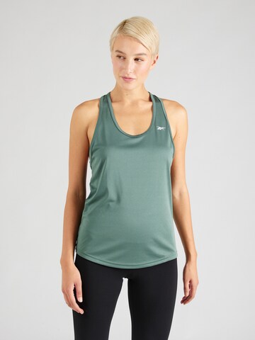 Reebok Sporttop in Groen: voorkant