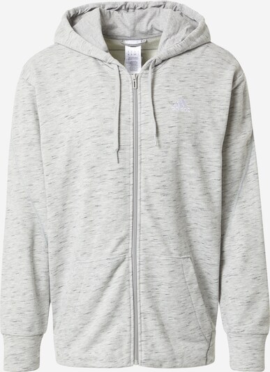 ADIDAS PERFORMANCE Sportski gornji dio trenirke u siva melange / bijela, Pregled proizvoda